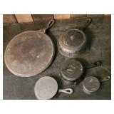 Large lot of Cast Iron Pans