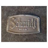 4 vintage Belt Buckles Schmidt Beer, Budweiser, Country Western, And Case Delta