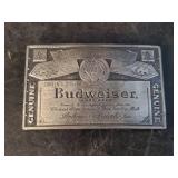 4 vintage Belt Buckles Schmidt Beer, Budweiser, Country Western, And Case Delta