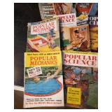 Large Lot of Vintage Popular Mechanics and Popular Science Magazines - Boats Cars and Snowmobiles