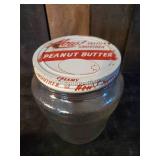 Cool lot of Vintage Things - Mid Modern Porcelain, Peanut Butter Jar, and Brass Cow Tags