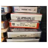 Sweet lot of never opened Vintage 8 Track Tapes - Kansas, Blondie, Beatles and More!!