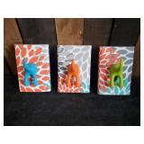 Three super cute Dog Behind Coat/Towel Hooks