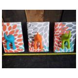 Three super cute Dog Behind Coat/Towel Hooks
