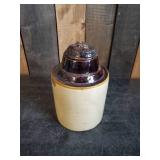 1982 Vintage Weir Crock Jar with Lid