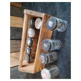 Very cool Folk Art Box filled with little Jars