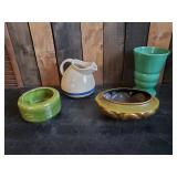 4 Mid Modern Vases and Pitchers - Haeger and More!!