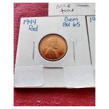 (5) Wheat Pennies in Flips - Some Red Uncirculated