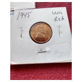 (5) Wheat Pennies in Flips - Some Red Uncirculated