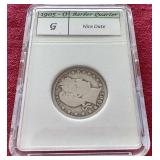 1905-O Barber Quarter