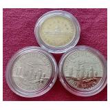 (3) Commemorative Half Dollars