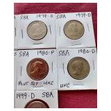 (10) Susan B Anthony Dollars