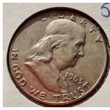 (4) Franklin Half Dollars