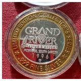 (4) Silver Strike $10 Gaming Tokens