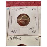 (12) Nickels - Includes (2) BU 1950-D