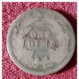 1877 Liberty Seated Dime