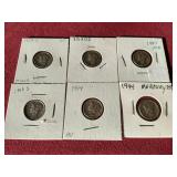 (6) Mercury Dimes