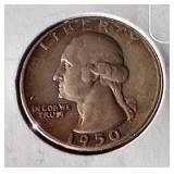 (5) 90% Silver Washington Quarters