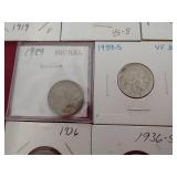 (7) Buffalo Nickels