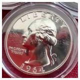 (5) BU/Proof 90% Silver Washington Quarters - Gorgeous