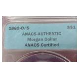 1882-O/S Morgan Dollar - ANACS Certified Authentic