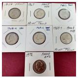 (7) Proof Nickels