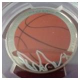 2020-S Basketball HOF Commemorative Half Dollar - PR70 Signed by Rick Barry!