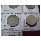 (10) Kennedy Half Dollars - Includes Proof & Uncirculated