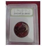 (2) Slabbed Kennedy Half Dollars