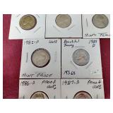 (7) Nickels - Uncirculated & Proofs