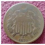 1870 2 Cent Coin