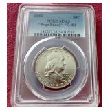 1955 Franklin "Bugs Bunny" Half Dollar - PCGS MS63