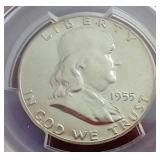 1955 Franklin "Bugs Bunny" Half Dollar - PCGS MS63