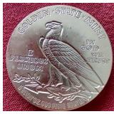 Indian Head Gold Style 1 oz Silver Round