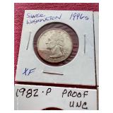 (6) Washington Quarters - Includes (1) Silver