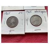(6) Washington Quarters - Includes (1) Silver
