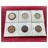 (6) Washington Quarters - Includes (1) Silver