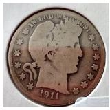 (3) Barber Half Dollars