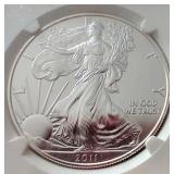 2001(S) American 1 oz Silver Eagle - NGC MS69