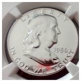 1956 Franklin Half Dollar (Type 2) - NGC PF68