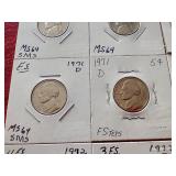 (9) Nickels - Mostly Uncirculated