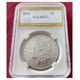 1899 Morgan Dollar PGA MS63+ - RARE Date