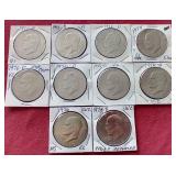 (10) Eisenhower Dollars