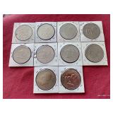 (10) Eisenhower Dollars