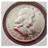 (4) Franklin Half Dollars