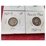 (7) Mercury Dimes
