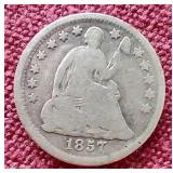 1857 Liberty Seated Half Dime