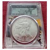 2021(W) American 1 oz Silver Eagle - PCGS MS70 First Day of Issue