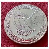 1986 Engelhard 1 oz Silver Prospector Round