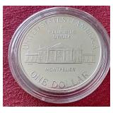 1993 James Madison Commemorative Silver Dollar